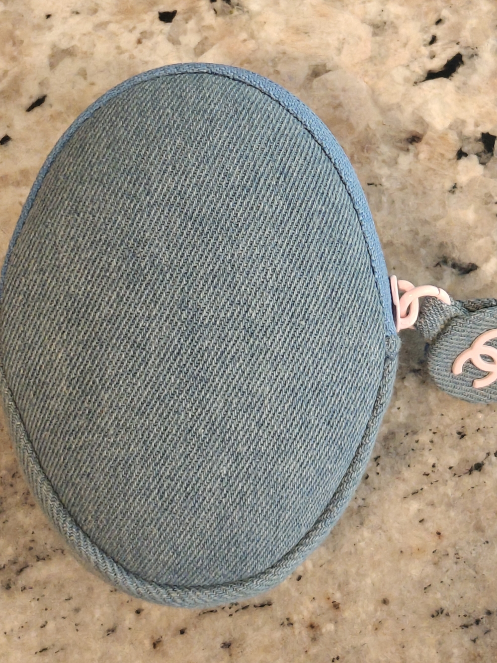 CHANEL La Crème Main Denim Cosmetic Pouch - NEW - Picture 5 of 6